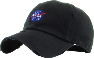 Nasa Insignia Dad Hat Baseball Cap Unconstructed - KBETHOS