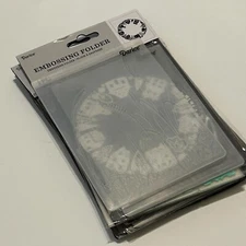 Lot of 7 Darice Embossing Folders Patterns Wedding Pineapple Animal