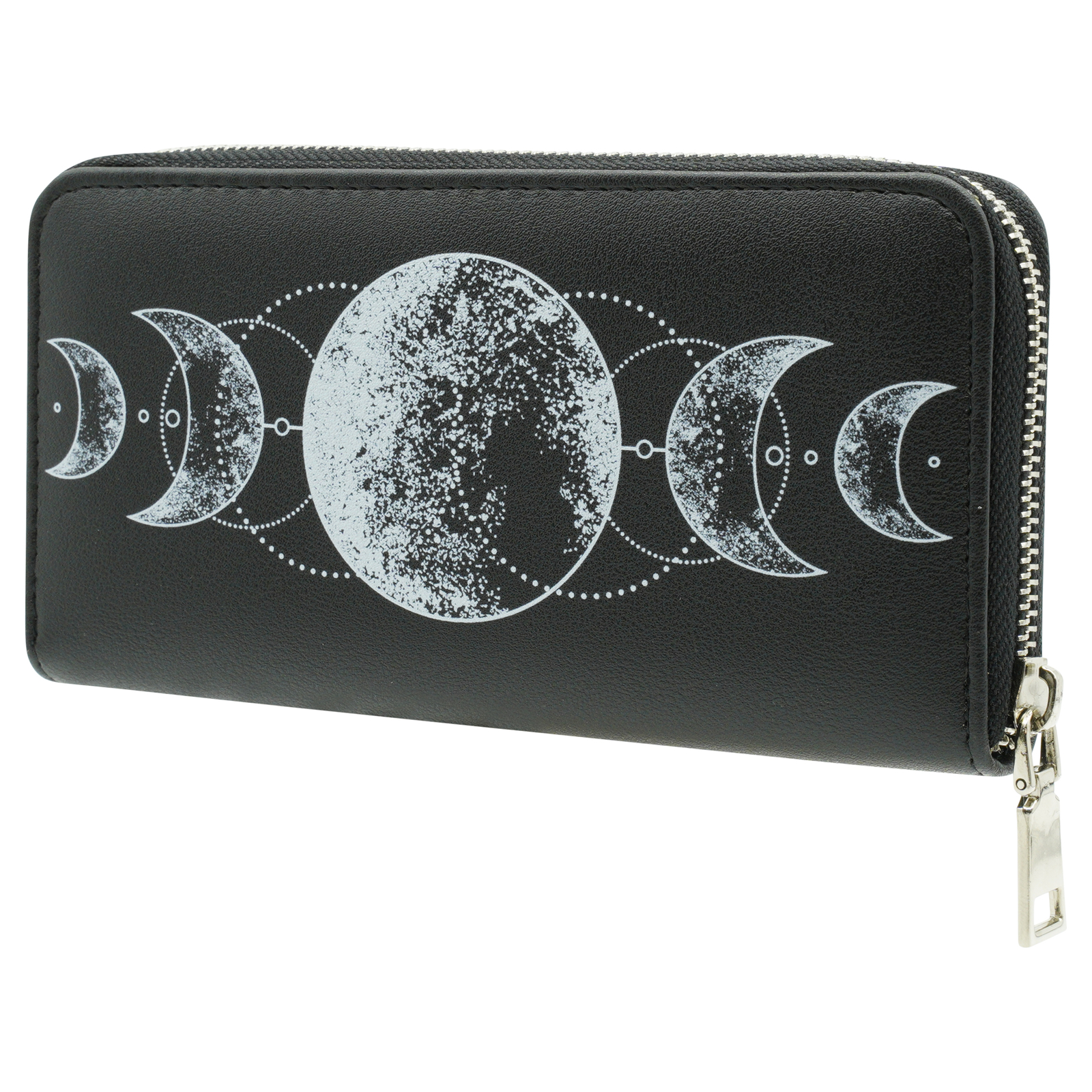 Ro Rox Nyx Wallet Gothic Moon Phase Witchcraft Wicca Faux Leather Purse
