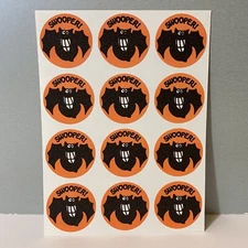 Vintage Trend Swooper Bat Scratch ‘N Sniff Halloween Stickers - Matte * No TM