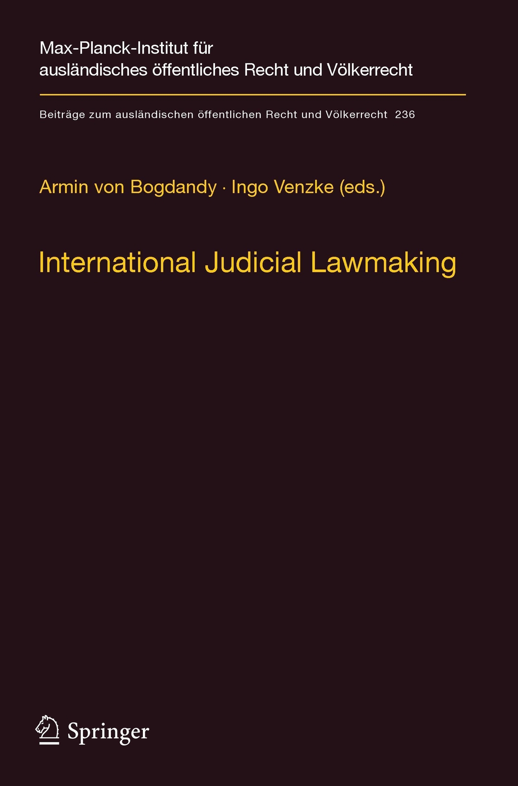 Thumbnail - Ingo Venzke (u. A.) | International Judicial Lawmaking | Taschenbuch |