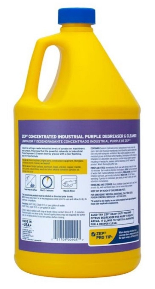 Zep Commercial R45810 Industrial Purple Cleaner & Degreaser Concentrate