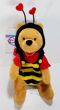 NEW Disney Winnie The Pooh VAL POOH BEAN BAG 8" LOVE BEE Plush Stuffed Animal