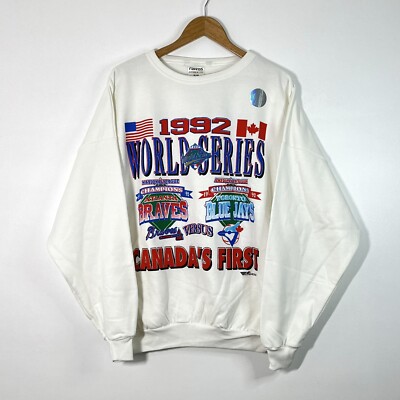 Vintage 1992 Toronto Blue Jays MLB World Series Sweatshirt Size Large NWT