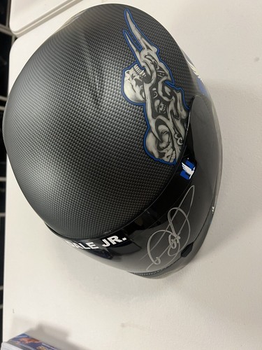 DALE EARNHARDT JR SIGNED FULL-SIZE REPLICA NATIONWIDE SKULL HELMET PROOF - Picture 4 of 8