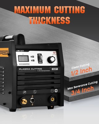  HC6000Pro Luftplasmaschneider Doppelfilter Air-Switch Sauberes Schneiden 12-15