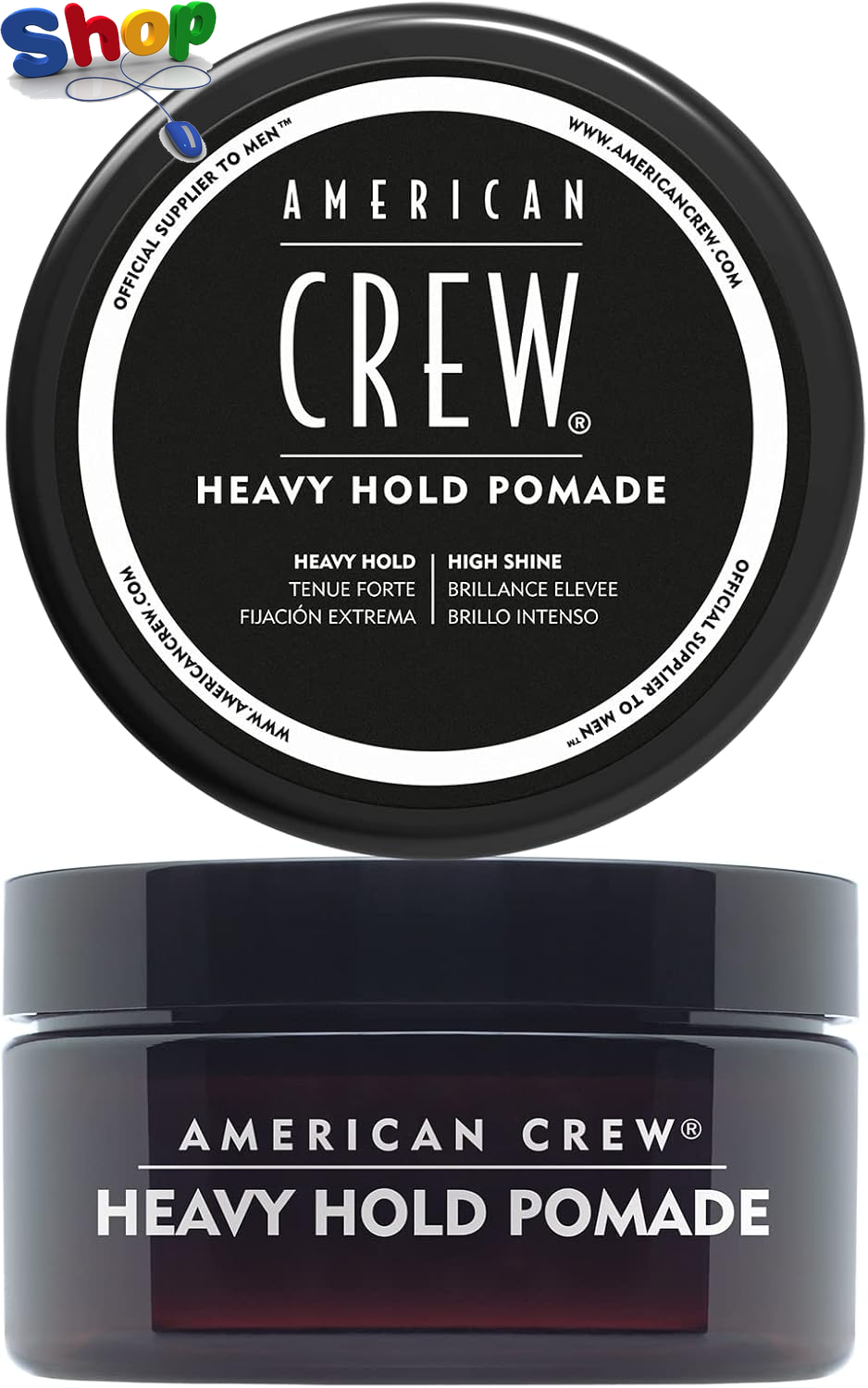 Heavy Hold Pomade with High Hold & Shine for Smooth & Sculpted Styles (85G) Wate