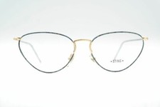Vintage Sting Atair J 48 Gold Oval Glasses Eyeglass Frame NOS