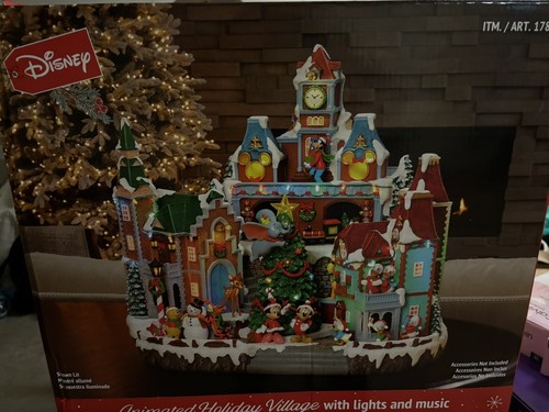 New 2024 Disney Animated Holiday Village with Lights and Music - Christmas Set - Picture 4 of 5