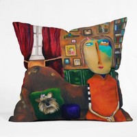 Deny Designs Robin Faye Gates With Bebe Throw Pillow, 16-inch By 16-inch, New, F on sale Deny Designs Robin Faye Gates With Bebe Throw Pillow, 16-inch By 16-inch, New, F on sale