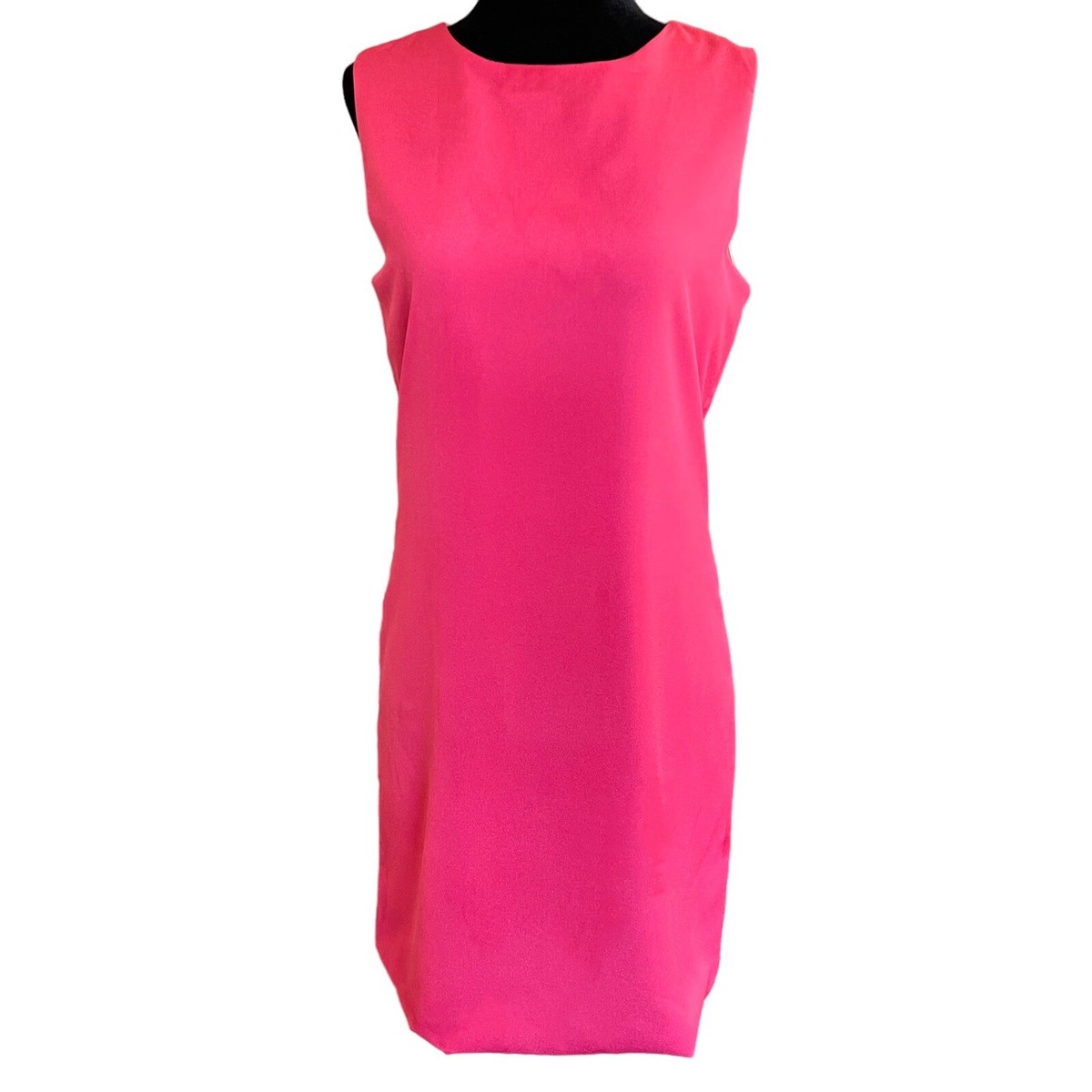 neon dress revolve NAVEN Revolve Neon Pink Lined Sleeveless Shift Twiggy Dress Size 4 NWT