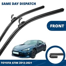 Front Windscreen 22" 20" Flat Aero Wiper Blades Pair for Toyota GT86 12-21