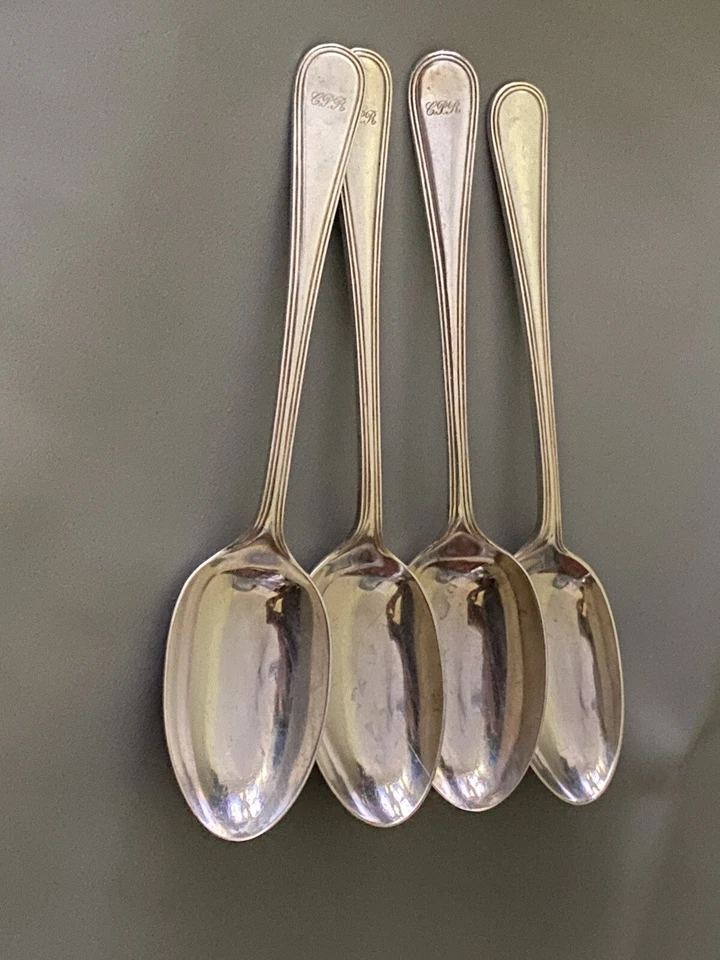 CPR Canadian Pacific Railway Elkington Montreal Silver Plated 4 Large Spoons - Image 4 of 4