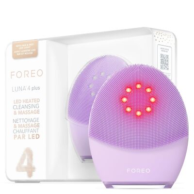FOREO Luna 4 Plus Red Light Deep Thermo Cleansing Sensitive Skin Lavender