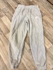 Nike Youth Club Jogger Sweatpants Gray Fleece Size Large Kids Elastic Waist