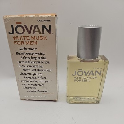 JOVAN WHITE MUSK FOR MEN  AFTER SHAVE  4 FL OZ , 118.4 ML , VINTAGE