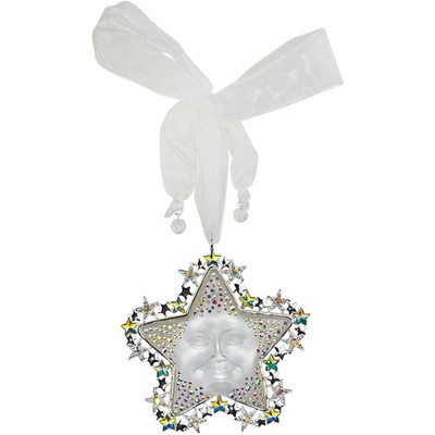 Kirks Folly Goddess Seaview Star Rider Ornament (Sterling Silvertone)