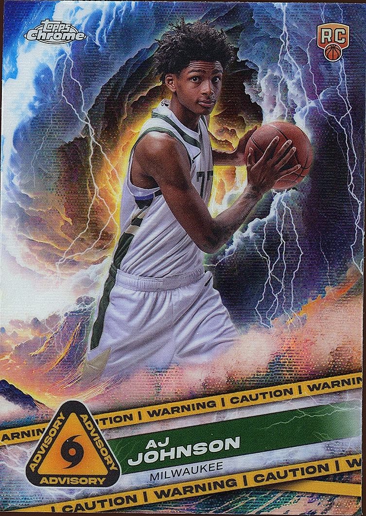 AJ Johnson 2025 Topps Chrome Advisory RC SSP CASE HIT Milwaukee