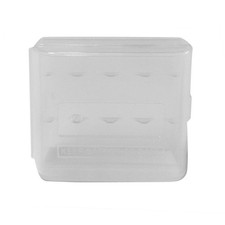Square Clear Storage Boxes Plastic Battery Case Small Batteries Organizer