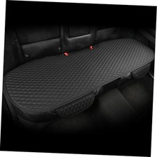 Pu Leather Car Seat Bottom Covers Protectors 1 Rear Bench Seat Cover E-Black