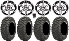 ITP SS212 14" Wheels Machined 26" BigHorn Tires Polaris Ranger XP 9/1K