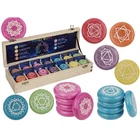 Chakra Healing Beads 7 Assorted Set 3.5cm 20g with Explanation Sheet | 56pcs