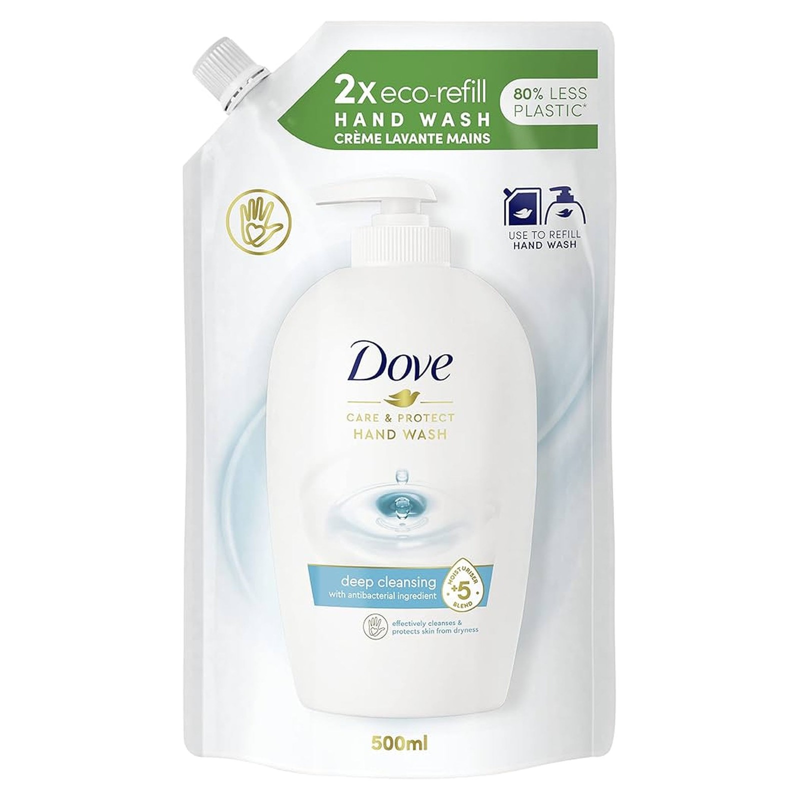 Dove Care & Protect Liquid Hand Wash Refill 500ml German