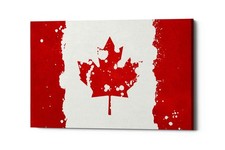 Epic Graffiti 'Canada' Canvas Wall Art, 60"x40" 40L" x 60W"