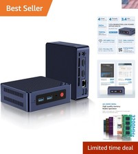 Intel Alder Lake N100 Mini PC - 16GB RAM, 500GB SSD, WiFi 6 Support, 4K Ready