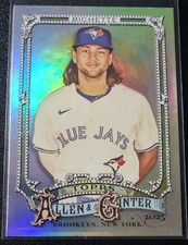 2025 Topps Allen And Ginter #181 Bo Bichette Silver Portrait Toronto Blue Jays