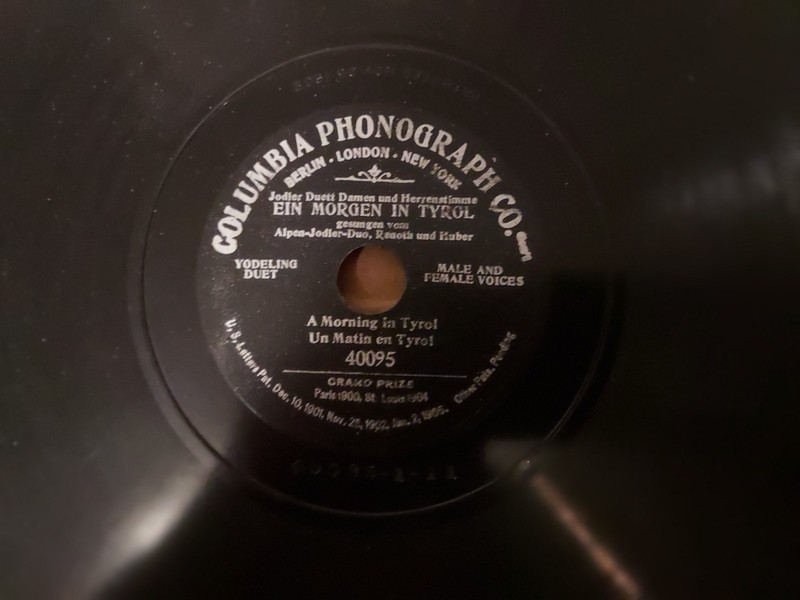 1905 COLUMBIA PHONOGRAPH CO. 78/Yodeling Duet (Renoth & Huber?)..w. Piano