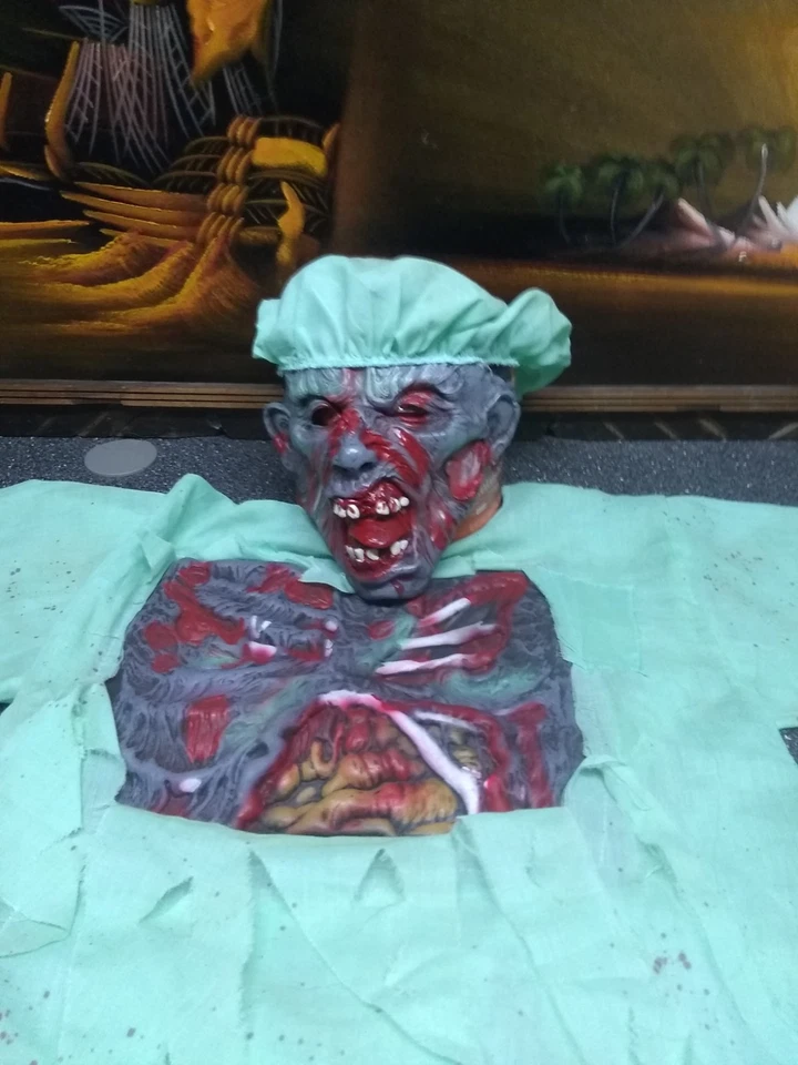 Disfraz de Halloween Zombie Verde Niño Mediano 8-10 Completo Foto 2 de 4