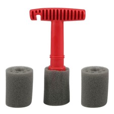 Car Wash Embedded Tire Screw Brush Lug  Wheel Cleaning Tools with 3 Extra5490