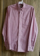 J.CREW Shirt Secret Wash Button Down Stretch SMALL Poplin Slim Organic Cotton