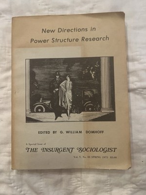 New Directions in Power Structure Research 1975 G William Domhoff