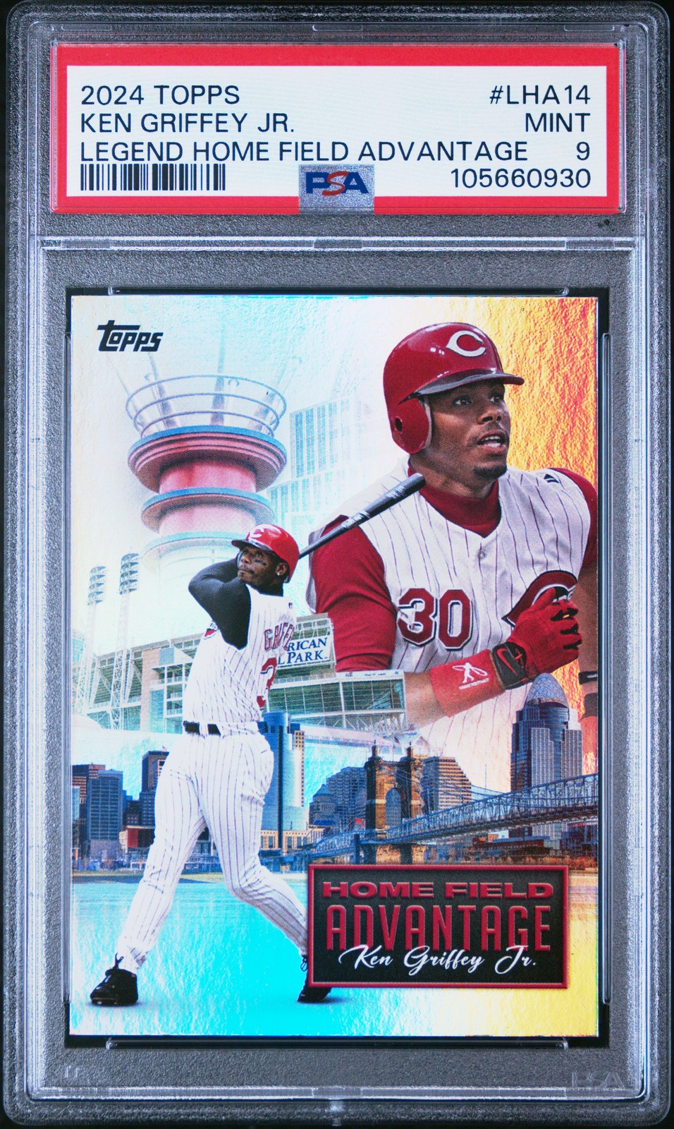 2024 Topps Update #LHA-14 Ken Griffey Jr. Legendary Home Field Advantage PSA 9