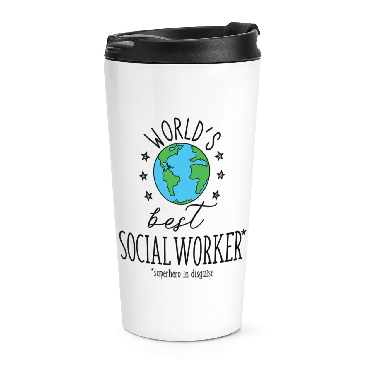 World's Best Social Worker Travel Mug Cup Funny Joke Favourite Carer