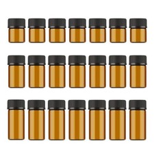 1ml/2ml/3ml Mini Amber Glass Vial Essential Oil Bottles with Orifice