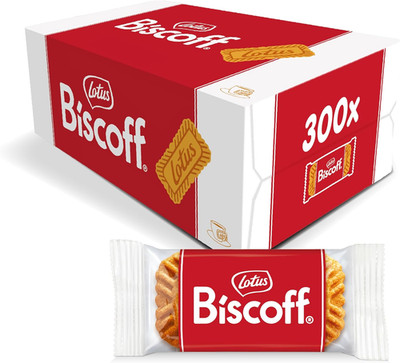 Lotus Biscoff | Karamellierte Kekse | 300 Kekse einzeln verpackt |