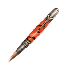 Da Vinci Twist Pen Kit, Antique Rose Copper and Gun-Polish, Legacy Woodturning