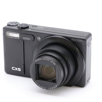 【中古】RICOH リコー CX5 ブラック コンパクトデジタルカメラ RICOH CX5 動作確認済 スマホ転送 ブラック リコー カメラ コンデジ