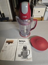Ninja Master Prep Frozen Treat and Frozen Drink Maker Red Tested Working 