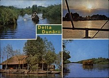 Delta Dunarii Romania Danube Delta vintage postcard v840