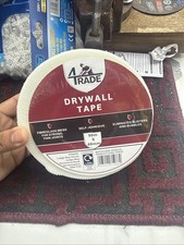 4Trade Drywall Tape Self Adhesive 90m x 48mm Plasterboard Skim Tape