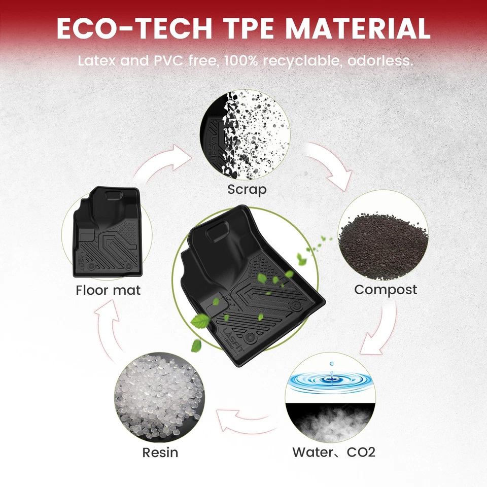 Floor Mats & Cargo Mat for Chevrolet Equinox / GMC Terrain 2010-2017 Car Liner Foto 4 de 4