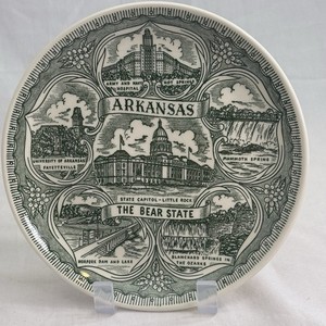 Arkansas Landmarks Decorative Plate Collectors Wall Hanging Display AR