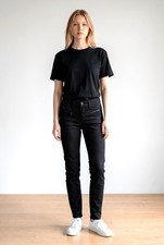 Freeman T Porter jean femme ALEXA noir slim fit taille haute black neuf