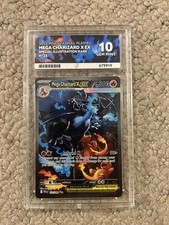 Pokémon Mega Charizard X EX SIR 125/094 ACE Gem Mint 10 - TOP SUBGRADES