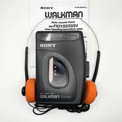 Sony Walkman WM-FX21 AM/FM Cassette Player - New Belt - Reconditioned