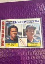 1984 Topps - Team Checklist Rod Carew, Geoff Zahn #276 Los Angeles Angels